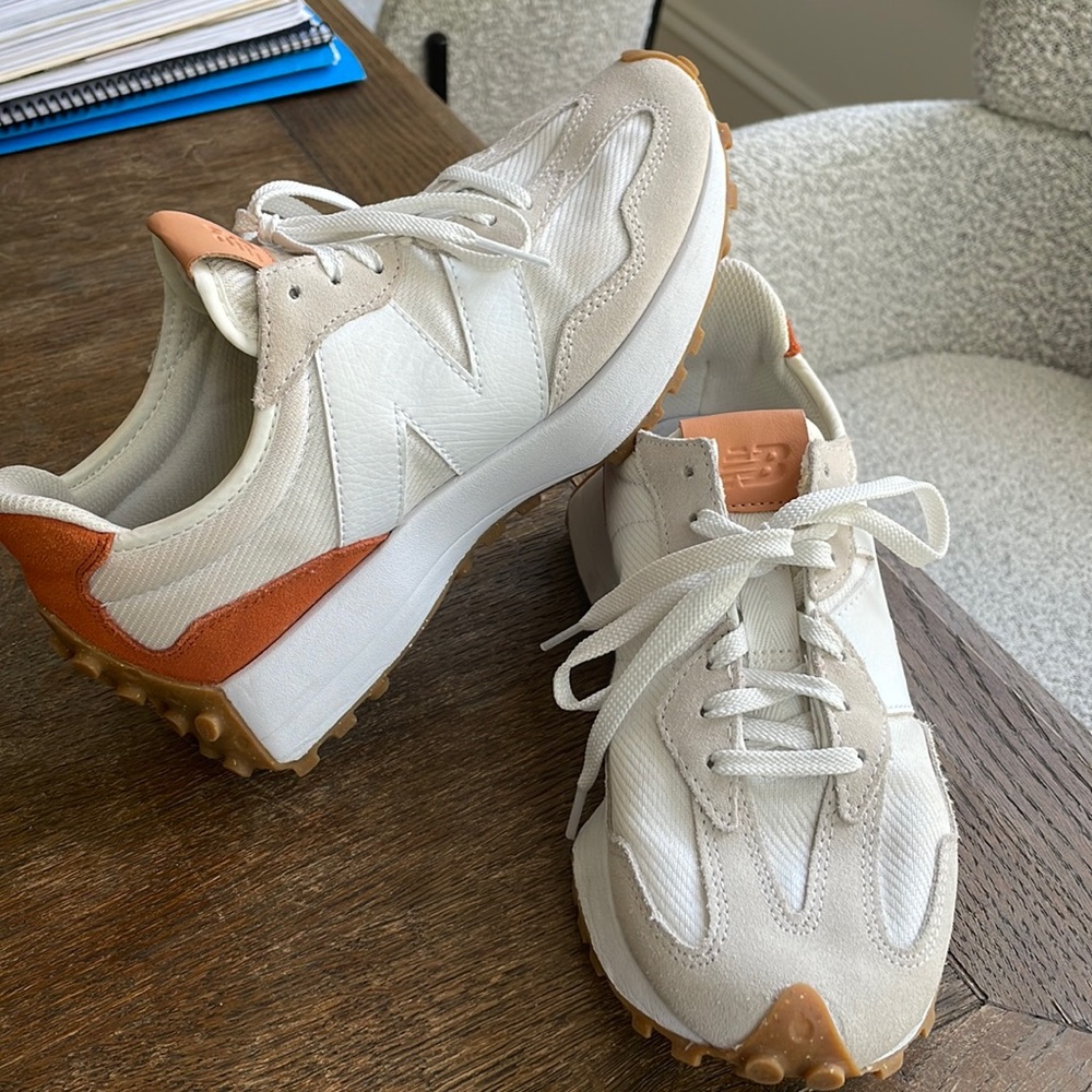 New Balance 317 sea salt with  rust oxide 8 ws327ra